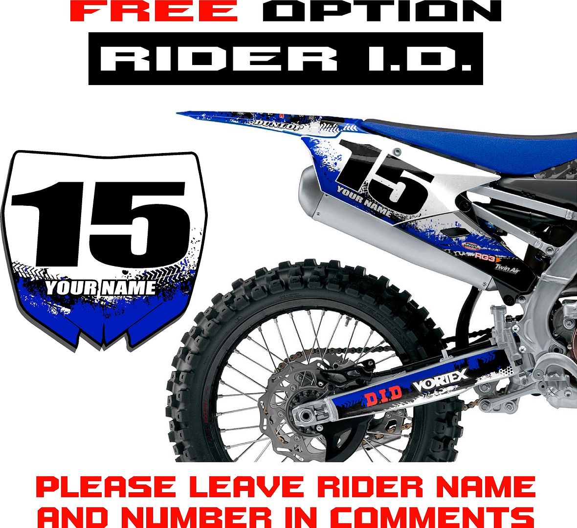 2000 2007 Yamaha Ttr 125 Graphics Decals 2001 2002 2003 2004 2005 2006